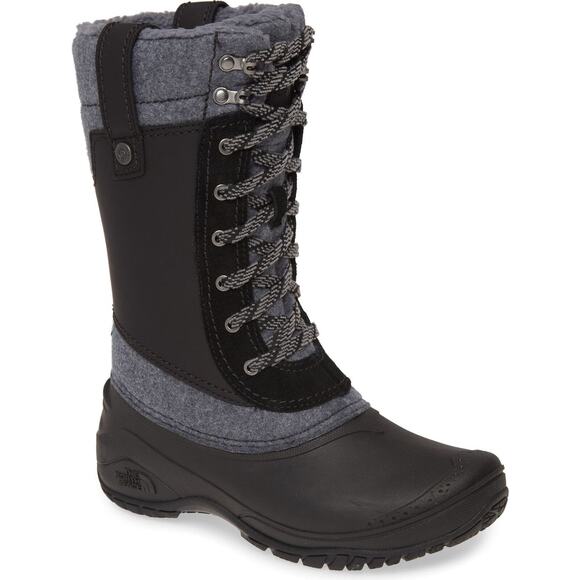 The North Face Women Shellista III Mid Waterproof Winter Snow Boots US 5 Black - Picture 1 of 7